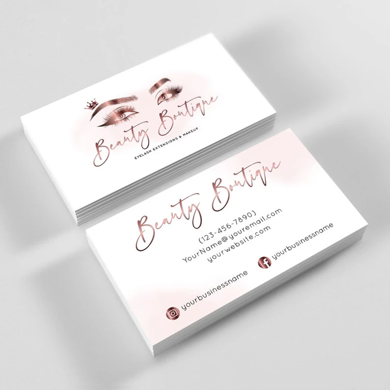 

Editable Lash Business Card, DIY Business Card, Printable Lash Business Card, Eyelash Makeup Business Card