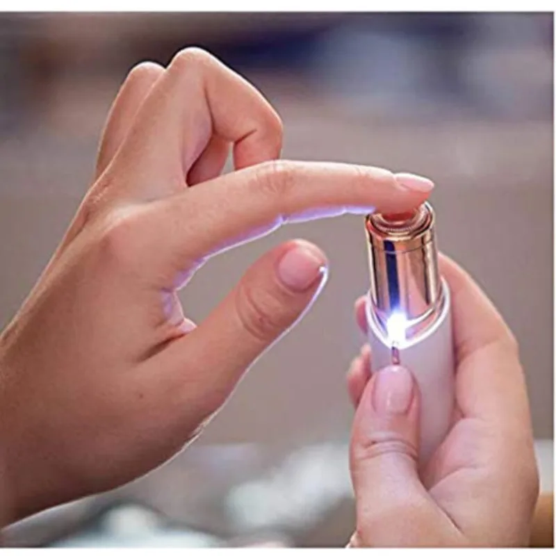 Электрический триммер для бровей эпилятор и лица помада безболезненное удаление