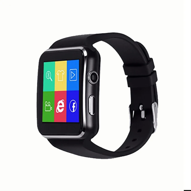 

X6 Curved Screen Smart Watch with Bluetooth Camera Facebook WhatsApp Support SIM Card Smart Phone Watch for Android Phone DZ09
