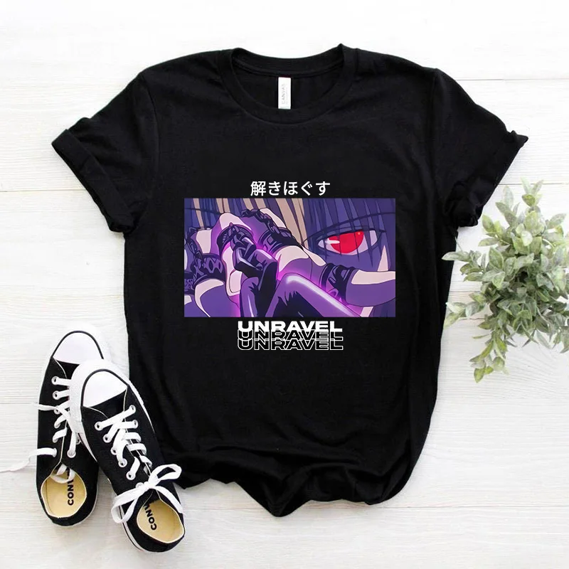 Футболка с изображением манги Hisoka Kawaii Hunter X Killua Zoldyck забавная мультяшная Милая