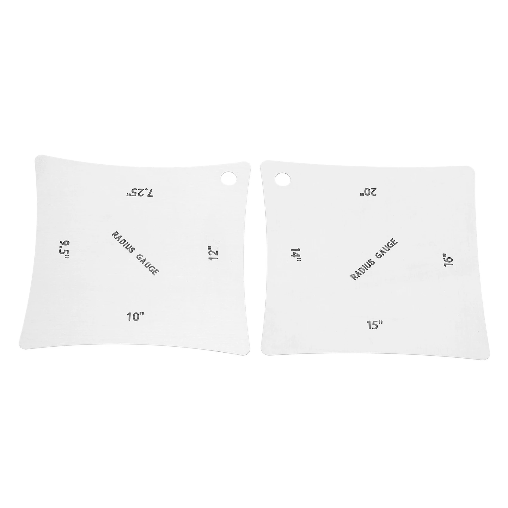 

2pcs Guitar Fingerboard Fretboard Saddle Nut Radius Gauge Measuring Stainless Steel