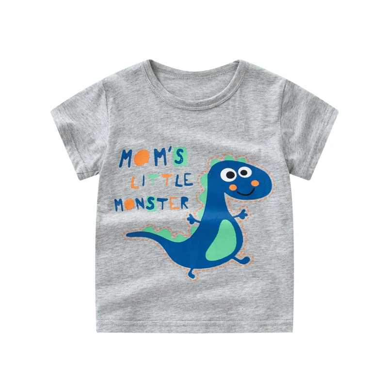 

[2pcs 20% Off ] 16 Colors 10 Years Boys Girls Tee Tops 95% Cotton Casual Short-sleeve Summer T-shirts Children Summer Clothes