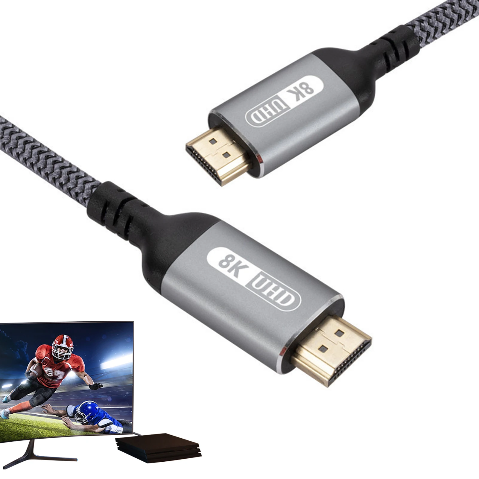 8K кабель 4K/8K HDMI-совместимый шнур с 48 Гбит/с высокоскоростной HDR 10 совместимый