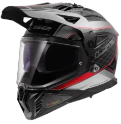 

LS2 MX702 PIONEER II ECE22.06 Шлем приключений с двойным козырьком Внедорожный шлем для мужчин Туринг всесезонный