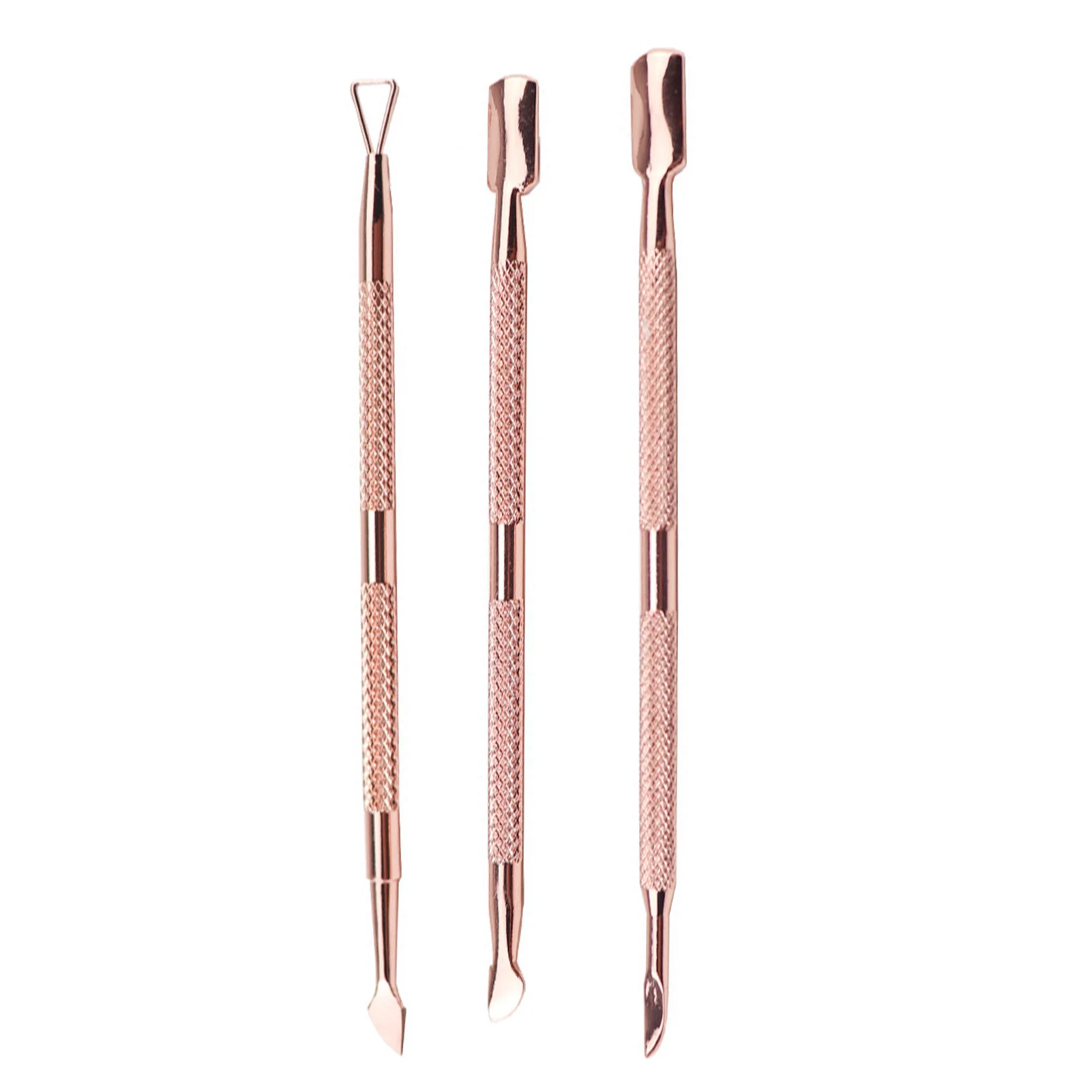 

3 шт., набор инструментов для маникюра, нержавеющая сталь, розовое золото
