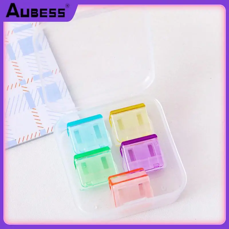 

Purple Binder Clips Plastic 1/5pcs Securing Clips New Multi-purpose Storage Folder Office Accessories Notes Letter Paper Clip