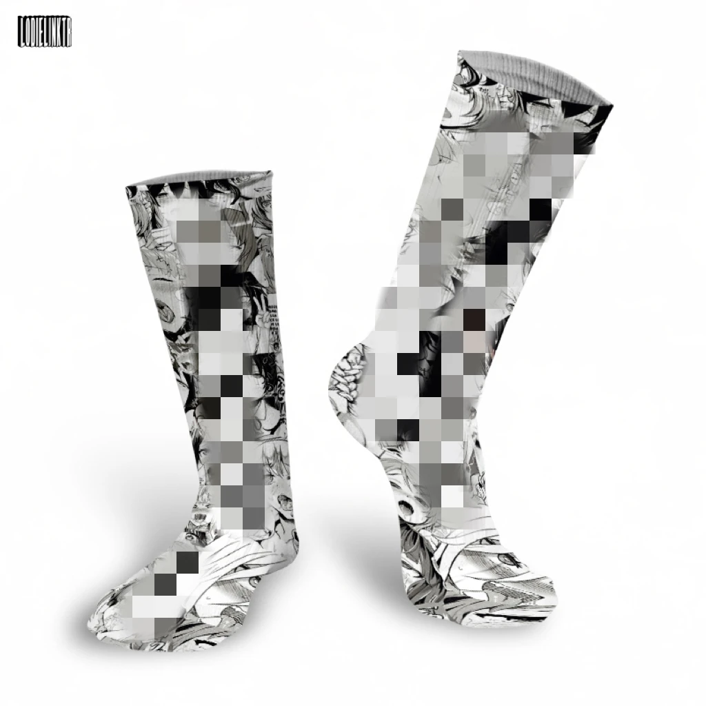 

Носки хлопковые для мужчин и женщин, модные Смешные длинные в японском стиле аниме, для студенток, с мультяшным аниме