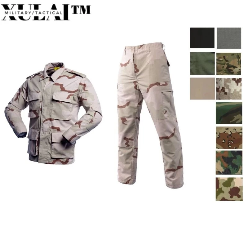 10 Colors Wholesale Battle Dress Uniform In-Stock Camouflage Multicam Army Military Uiforms