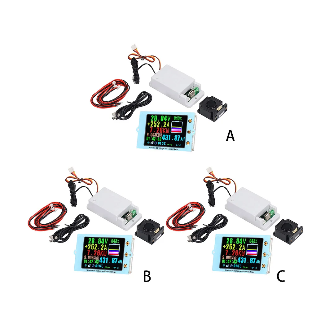 

Plastic Digital Multimeter Bluetooth-compatible Wireless Transmission 3 5-inch Screen Voltmeter Ammeter Power Gauge 100A500V