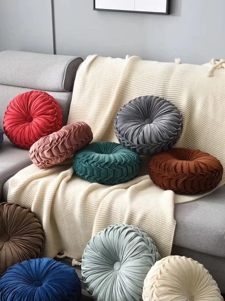 

Диванная подушка, круглая, мягкая, декор подушки пола, для гостиной, спальни, автомобиля, офисного кресла