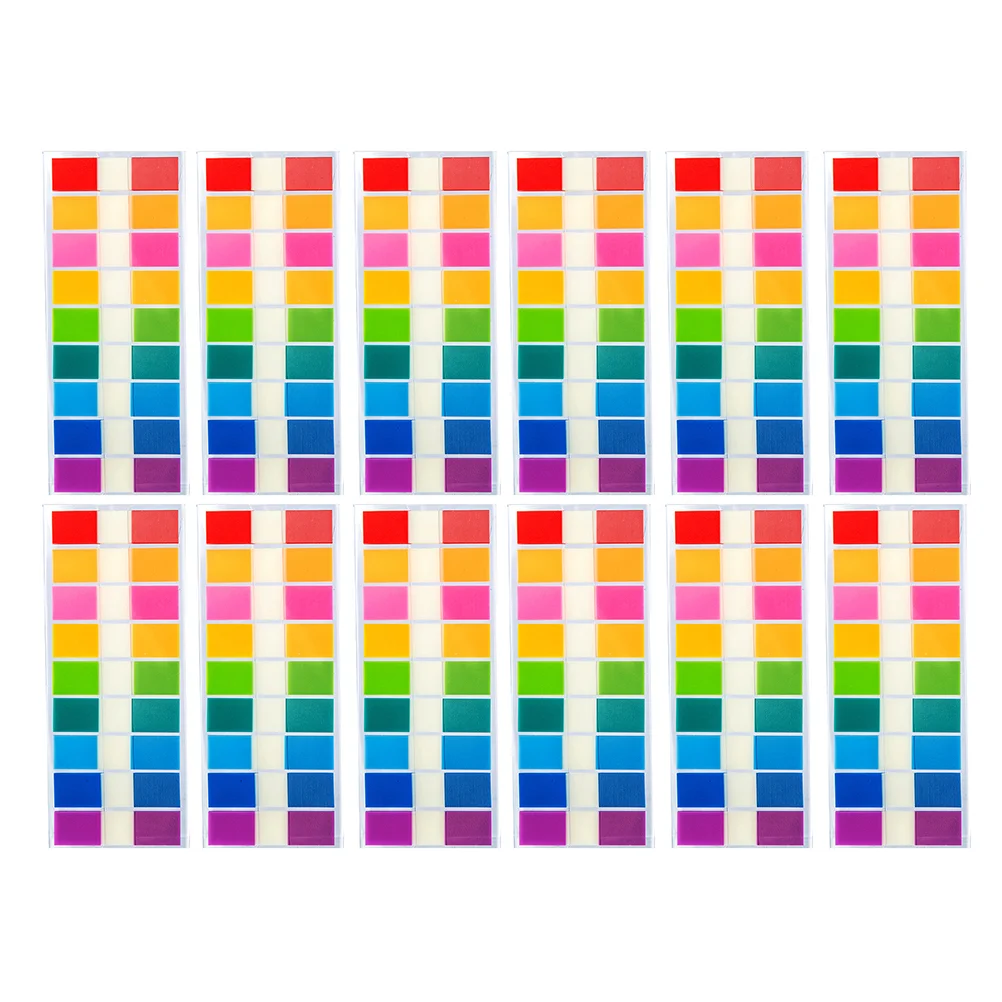 

900 Pcs Index Sticker Page Tabs Book Markers Transparent Stickers Colored Dots Binder Sticky