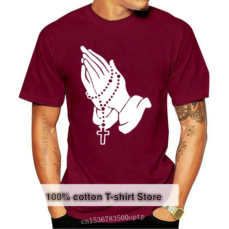 

Рубашка мужская с короткими рукавами, Повседневная Блузка в стиле хип-хоп, с мультяшным принтом молитвы рук, весна-лето