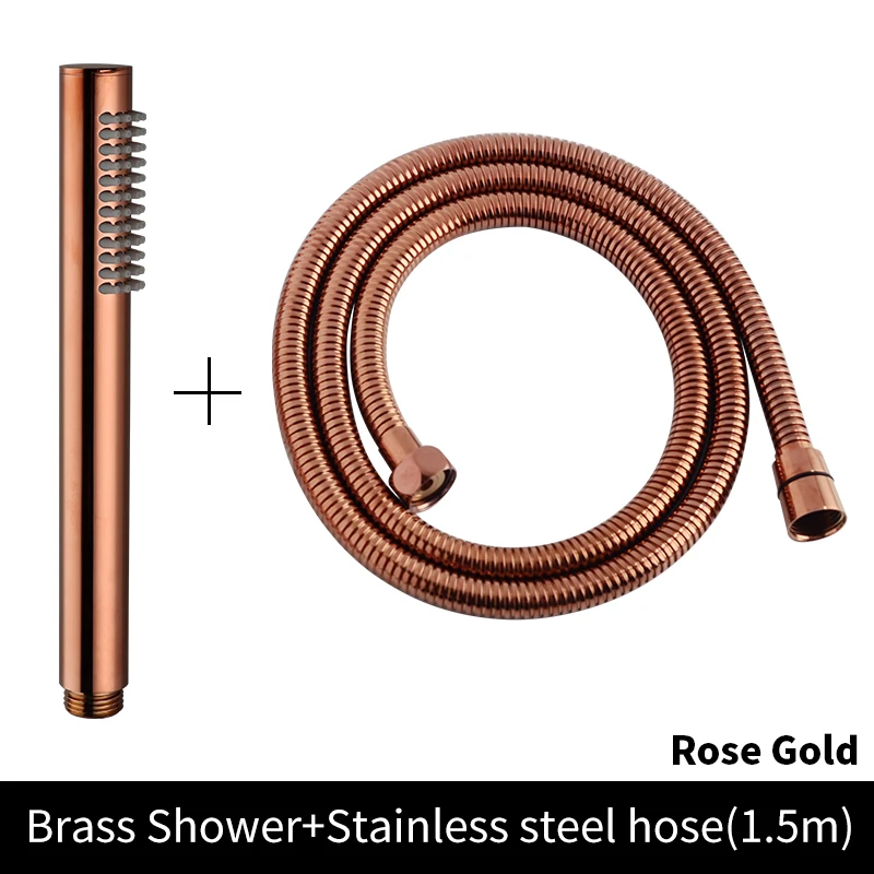 

Набор для душа из латуни, ручной распылитель, матовый золотой, матовый черный