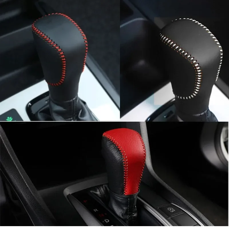 Автомобильная кожаная ручка переключения передач воротники ручного тормоза