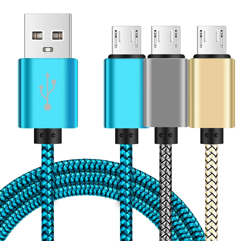 

Кабель Micro USB в нейлоновой оплётке, 1/2/3 м, 10 шт.