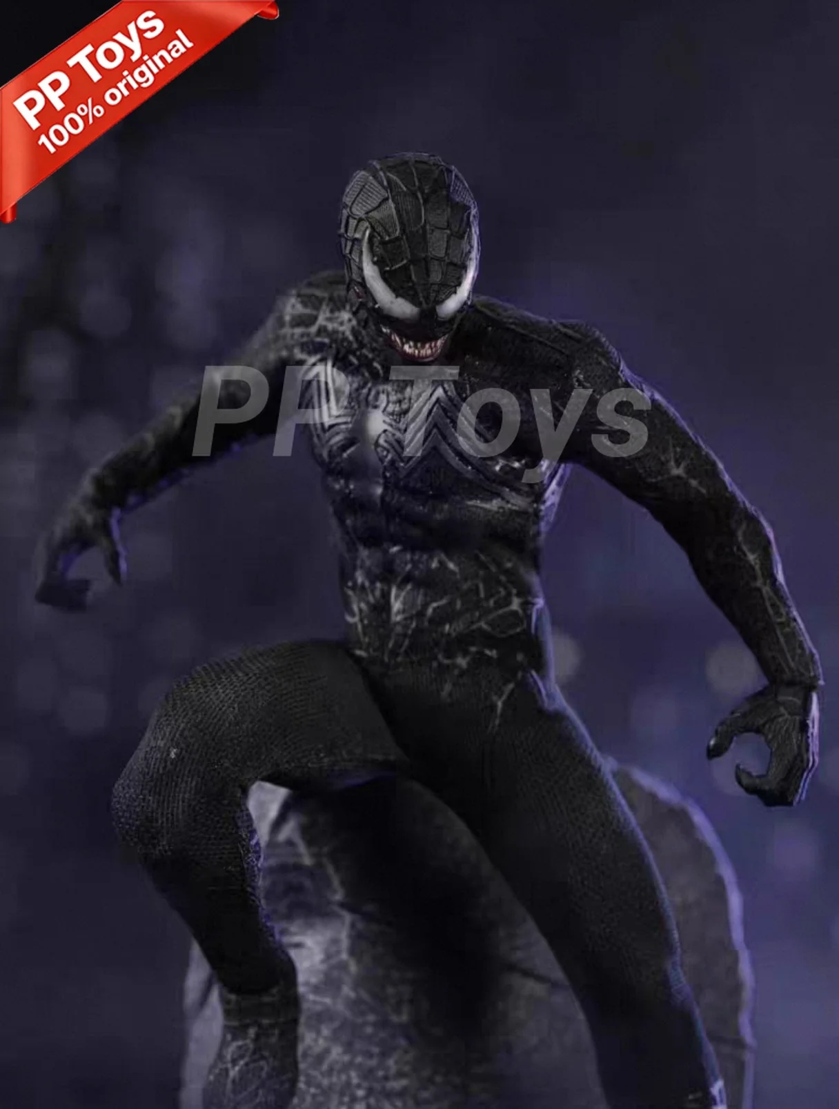 Фото В наличии: Фигурка Sawtooth Toys 6in Studio STM-20251 1/12 SHF Symbiotic Variant Venom Tobey, аниме-фигурка, модель из ПВХ, подарок №4