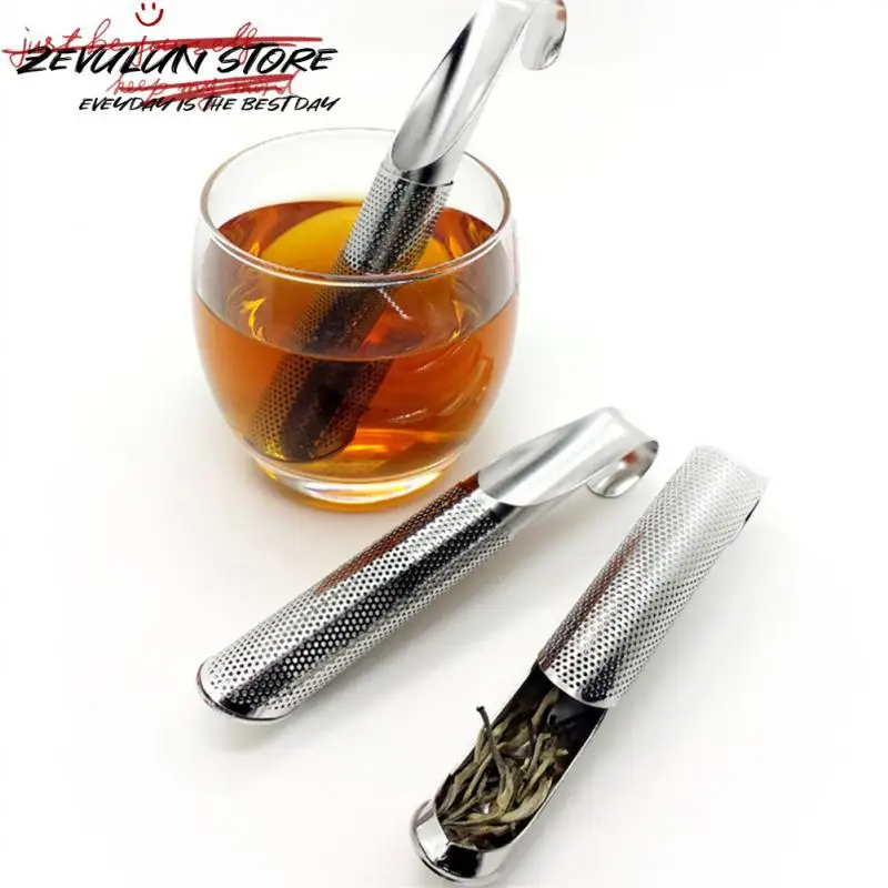 

Tea Strainer Amazing Stainless Steel Tea Infuser Pipe Design Touch Feel Good Holder Tool Tea Spoon Infuser Filter Set Gadgets