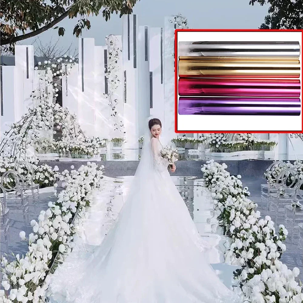 Белая зеркальная фотография зеркальный ковер для свадьбы двусторонняя