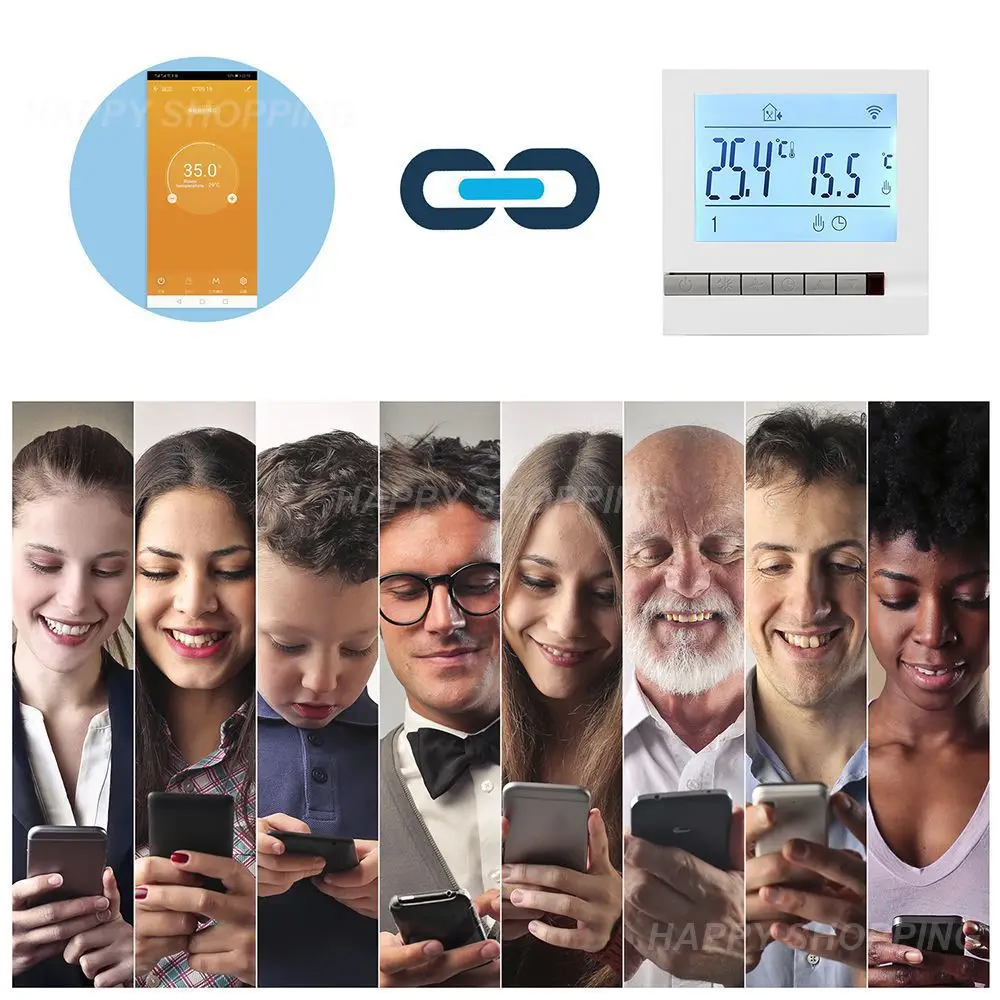 

Tuya GA GB GC WiFi Graffiti Smart Temperature Controller GAS Water Smart LCD Programmable Thermostat Temperature Controller