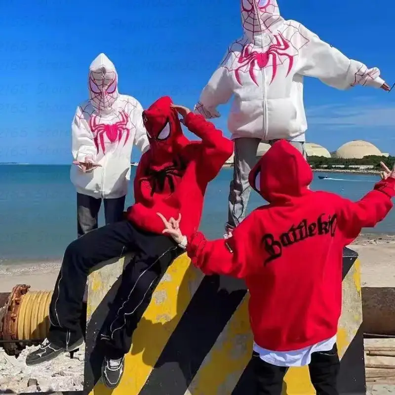 

Y2k Женская одежда с капюшоном и принтом в стиле аниме