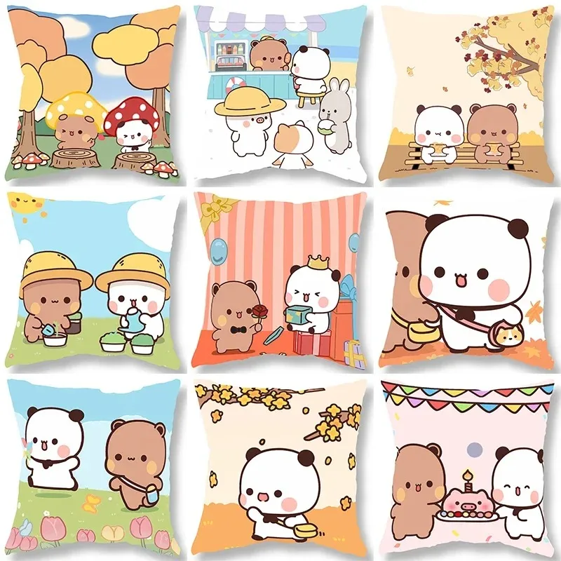 Милый медведь Бубу Дуду наволочка Kawaii мультфильм анимация гостиная диван