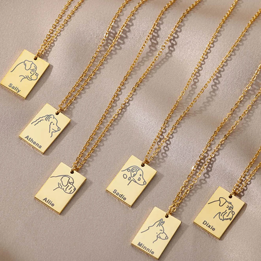 Оригинальный портрет для домашних питомцев ожерельлье мам и девушек