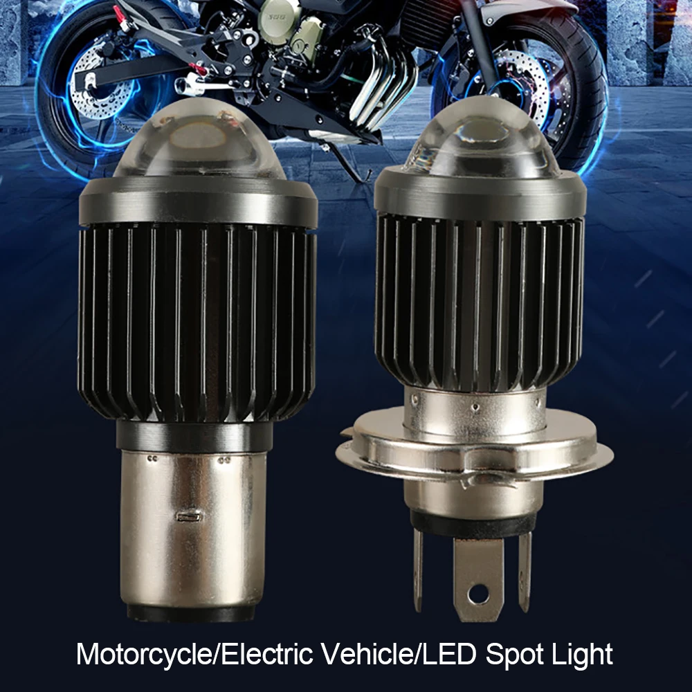 

10000Lm H4 Led Motorcycle Headlight Bulbs H6 BA20D Led Lamp Moto Scooter CSP Lens Противотуманные фары Белый Желтый Аксессуары для мотоциклов