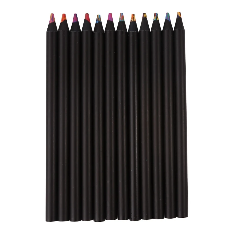 S, Multicoloured Pencils For Adults And Kids Art Drawing, 12 Colors Rainbow Pencils