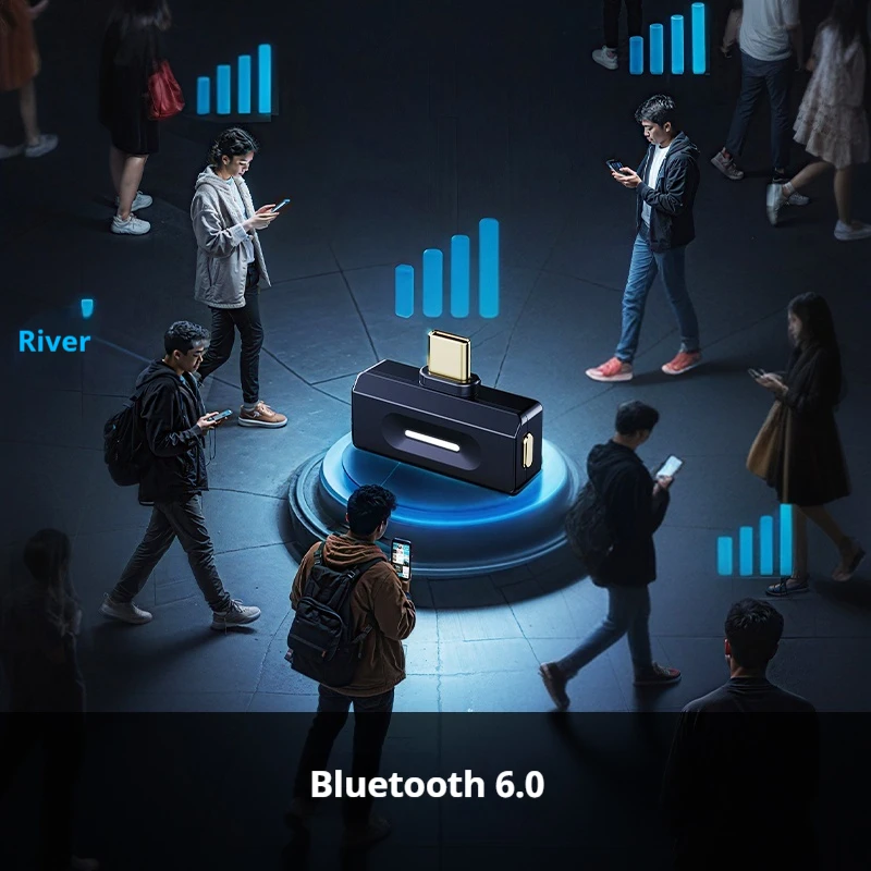 Фото Передатчик FiiO Air Link (Type-C) Bluetooth 6.0 для мобильного/игрового плеера к беспроводным наушникам, чип QCC5181, адаптивный LDAC/AptX №4