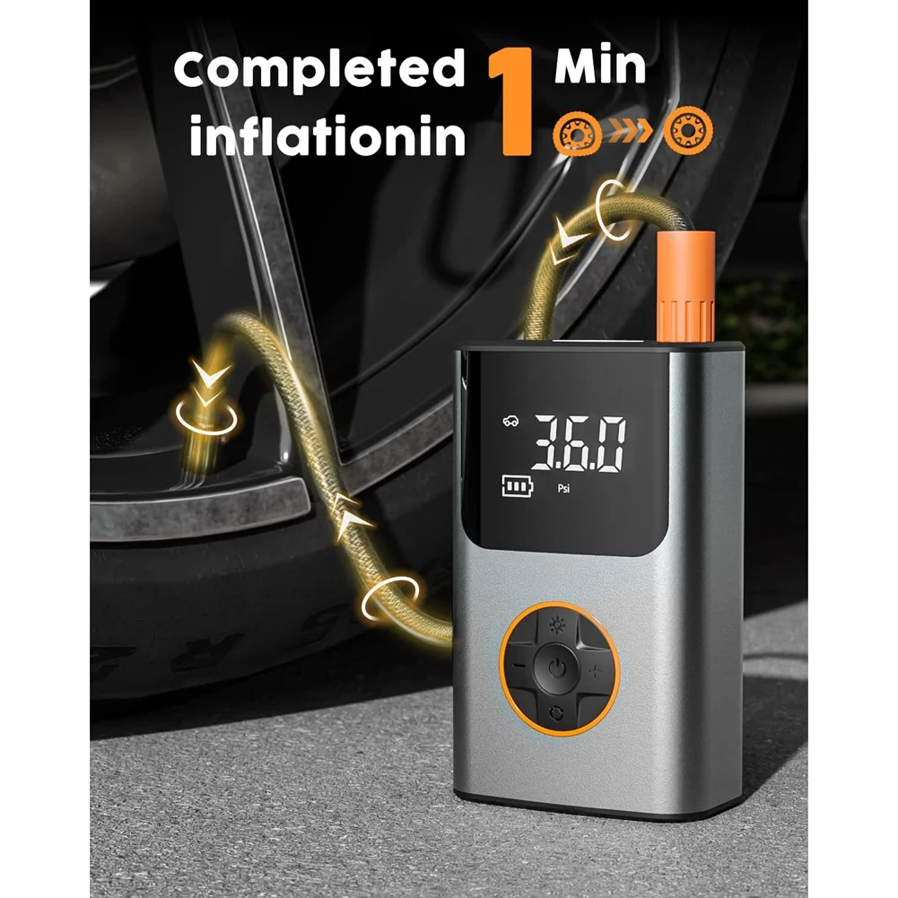 Tire Inflator Portable Air Compressor,150 PSI Fast Inflation
