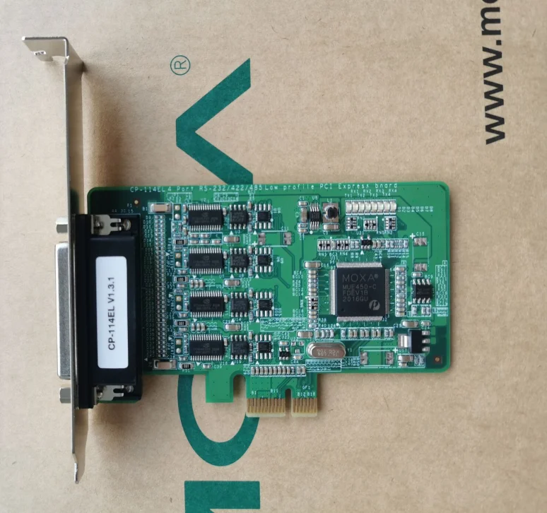 Оригинальный порт MOXA CP-114EL PCIE4 232 422 485 карта 3-в-1 новое место с кабелем
