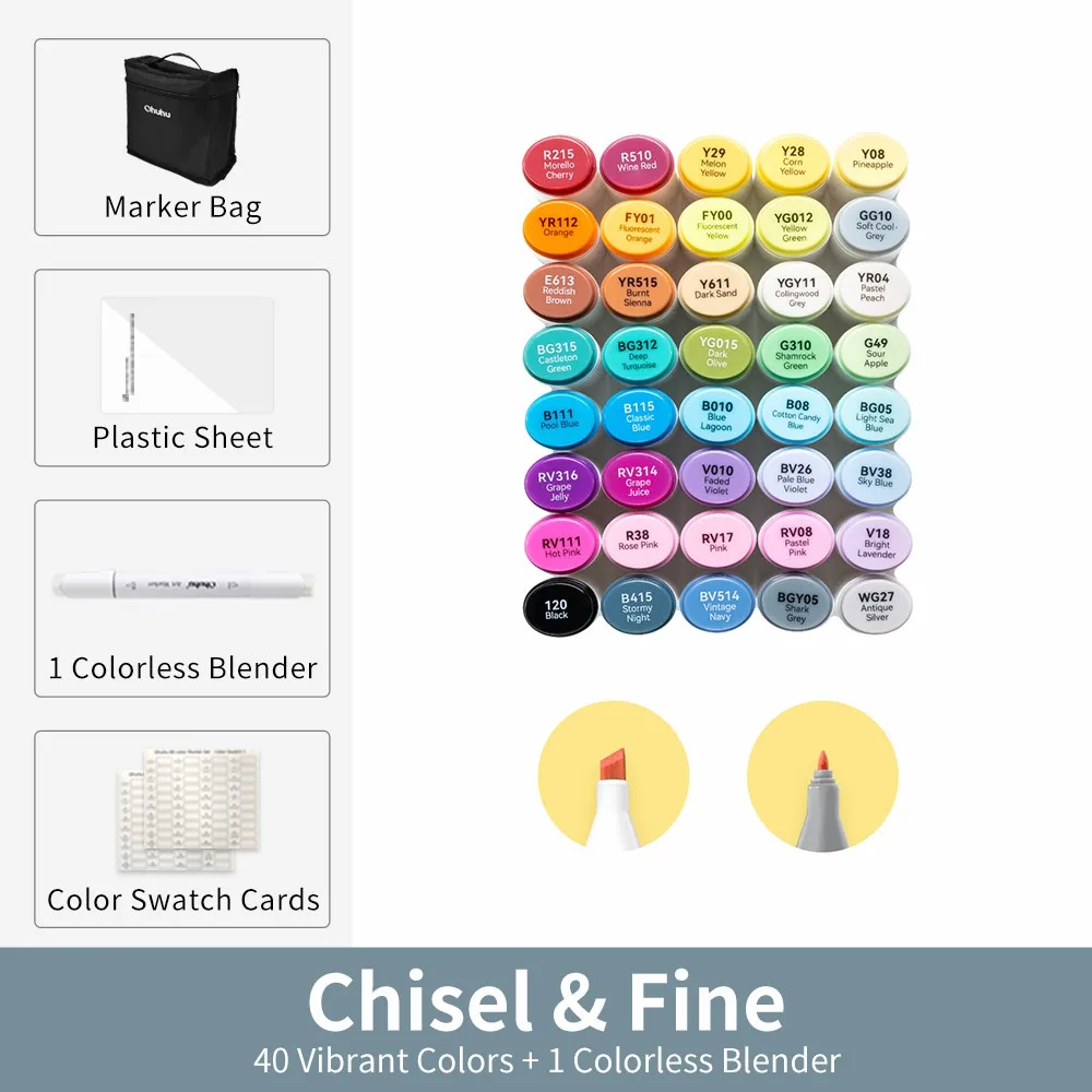 

Маркеры Ohuhu Oahu 24-320 Colors