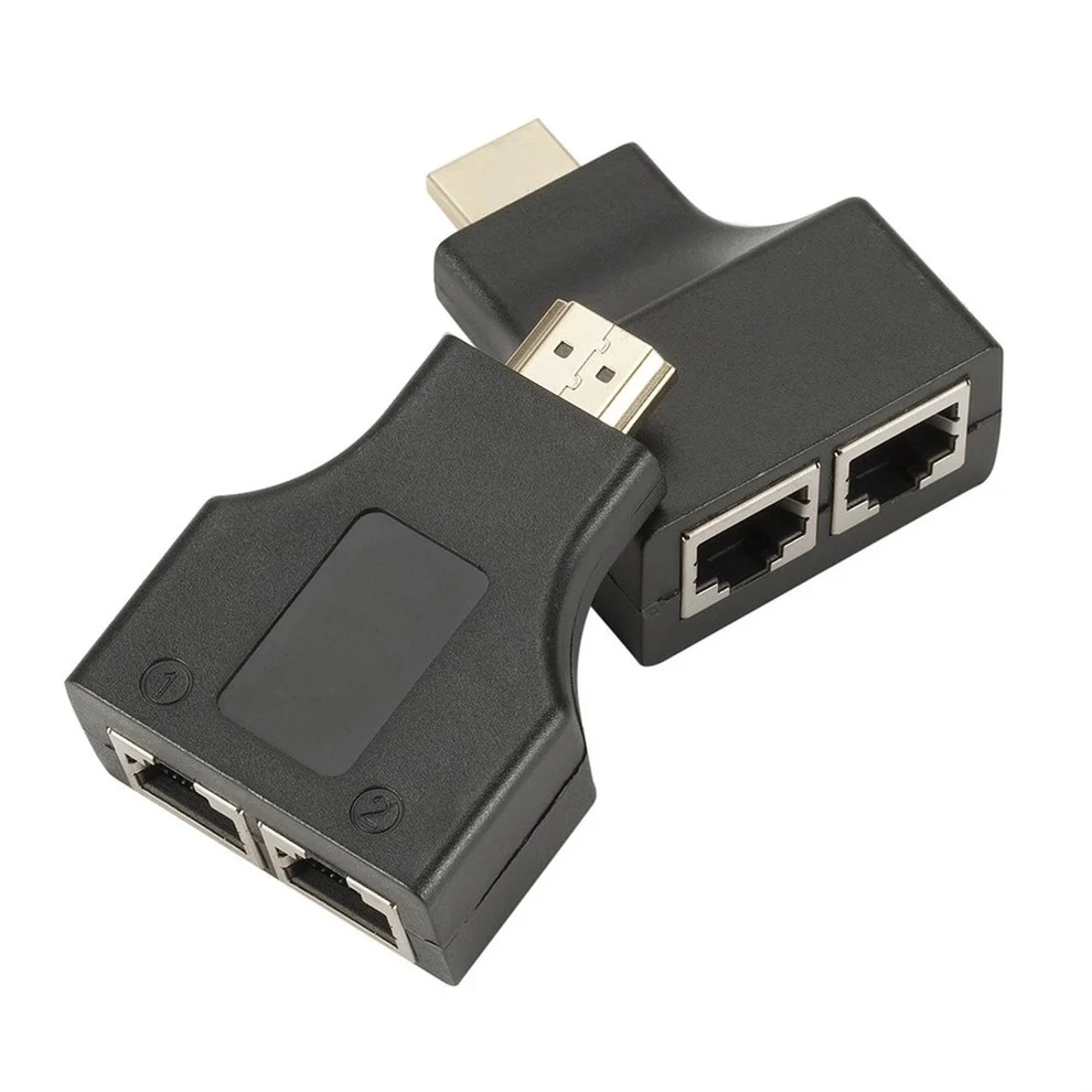LccKaa двойной RJ45 HDMI-совместимый удлинитель до 30 м по категории 5e Cat6 сетевой Ethernet LAN