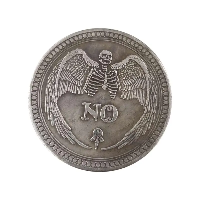 

Памятная монета «да или нет» с изображением черепа