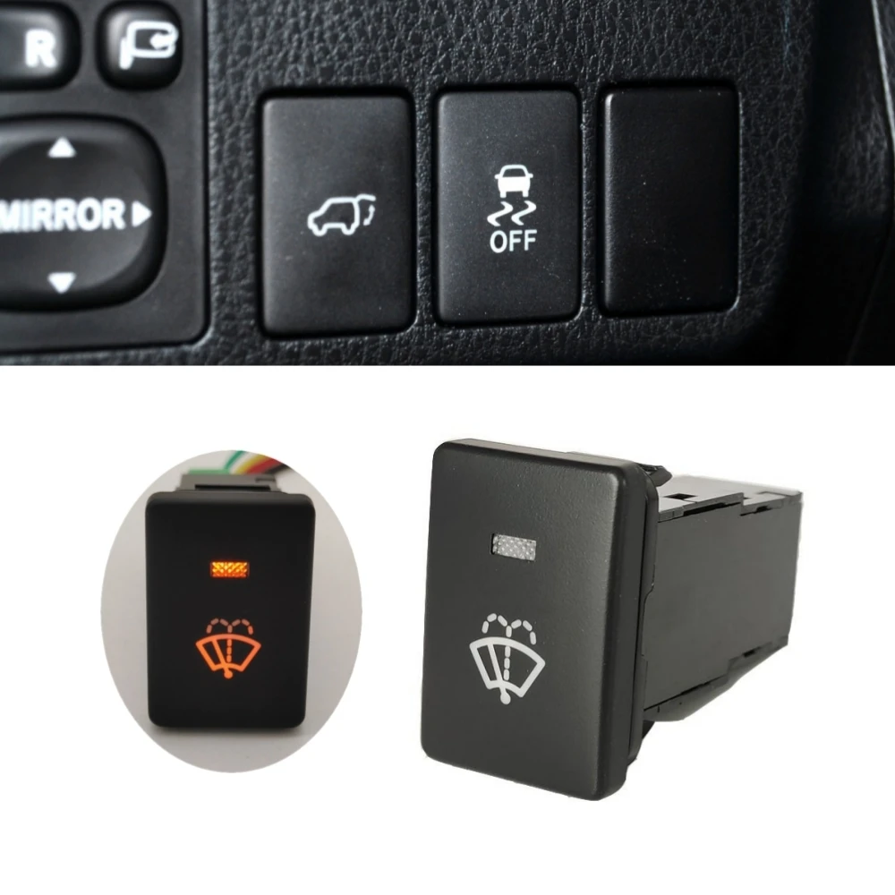 

Оранжевый Светодиодный быстродействующий кнопочный Переключатель стеклоочистителя с проводом для детской лампы