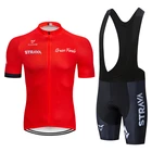 Трикотажный комплект для велоспорта STRAVA, 2022 дышащая велосипедная одежда, летняя мужская спортивная одежда с коротким рукавом для велоспорта, рубашки
