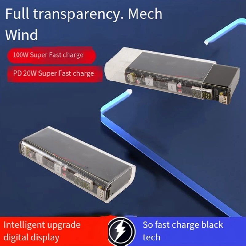 Внешний аккумулятор детали для быстрой зарядки 100 Вт с USB-портом типа C