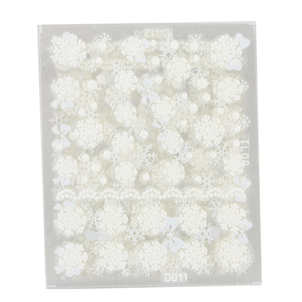 

12pcs Christmas Theme Nail Art Sticker Nail DIY Transfer Decals Decoration ToolsSnowflake Type