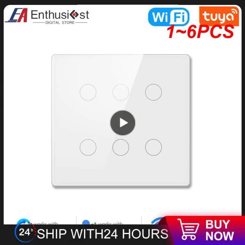 

Настенный выключатель с сенсорным датчиком и поддержкой Wi-Fi, 1-6 шт.