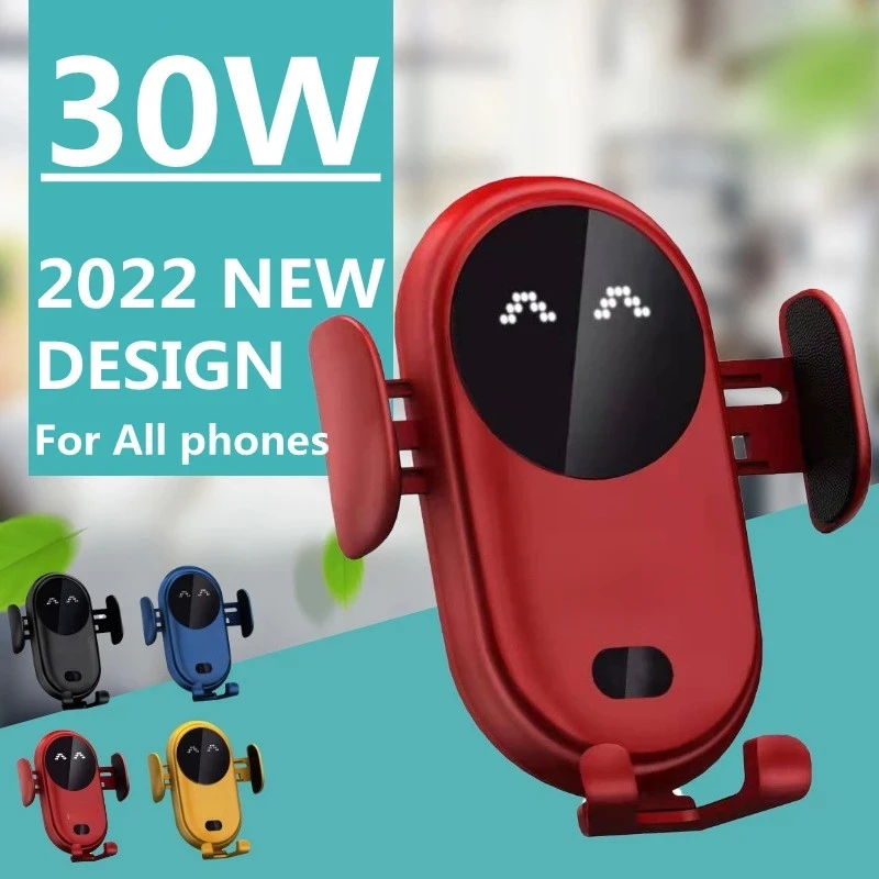 Car Wireless Charger Phone Holder for iPhone 13 12 11 X Pro Max Wireless Charging Car Induction Charger Mount