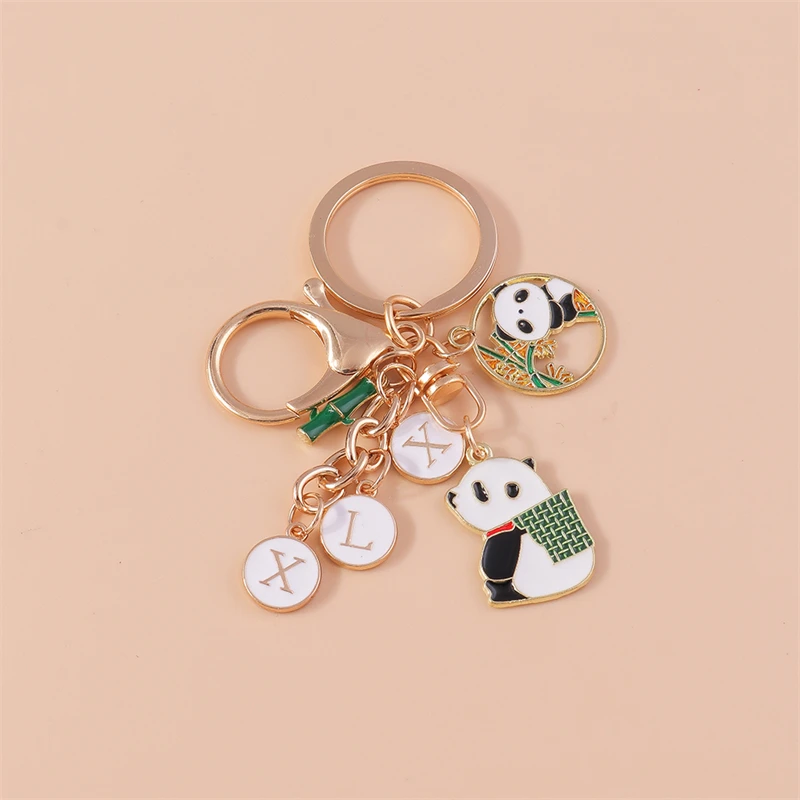 

Cartoon Keychains Enamel Animal Panda Charms Keyrings Souvenir Gifts for Women Men Handbag Pendants Key Chains DIY Accessories