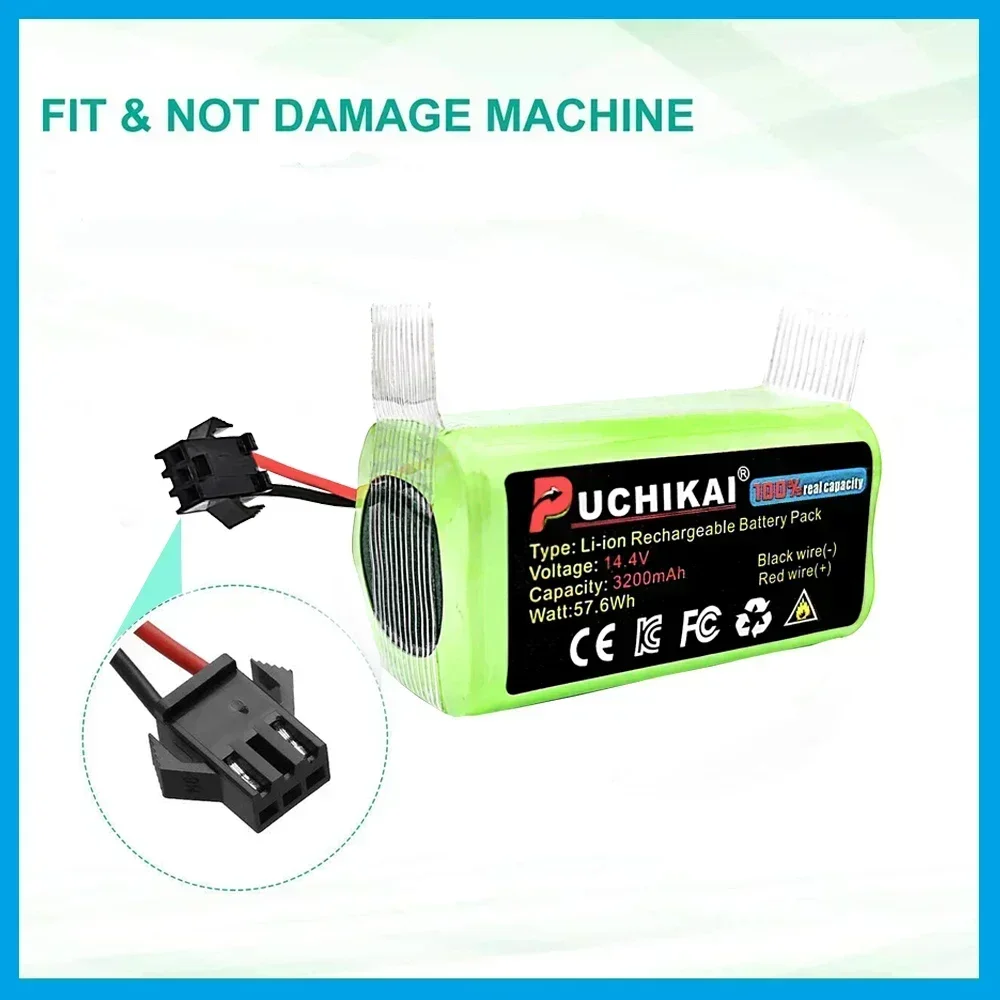 Литий-ионный аккумулятор 14 4 В 2600 мАч для Conga Excellence 990 1090 1790 1990 Ecovacs Deebot N79 N79S DN622 Eufy