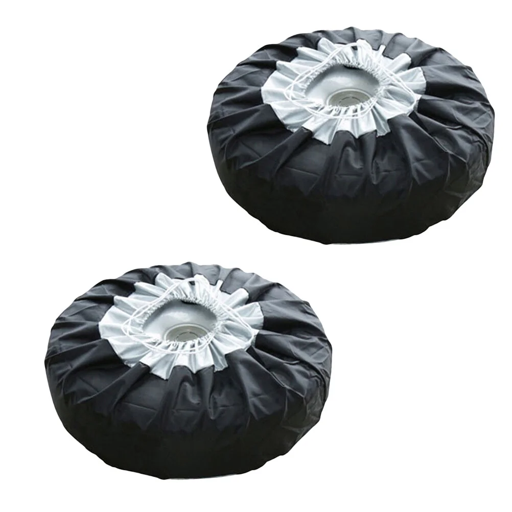 

2 PCS Storage Bags Protective Tire Cover Tyre Spare Dustproof Covers Car