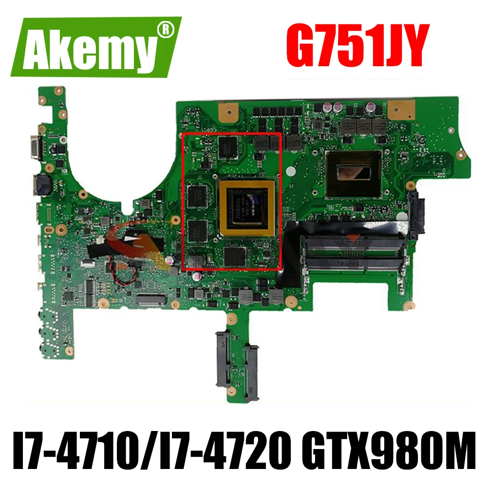 

Материнская плата G751JY для ноутбука ASUS G751J G751 G751JT G751JY