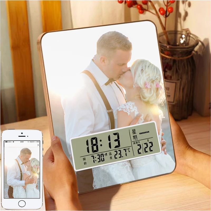 Student Alarm Clock Send Photos To Customize Digital Alarm Clock Home Time Management Custom Photo Gifts