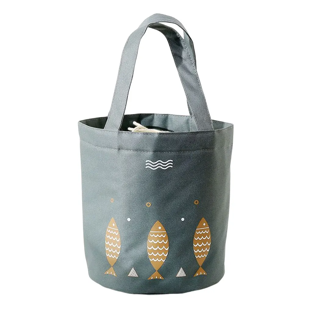 

Lunch Bag School Office Food Carry Bags with Dual-handle Lunchbox Holders