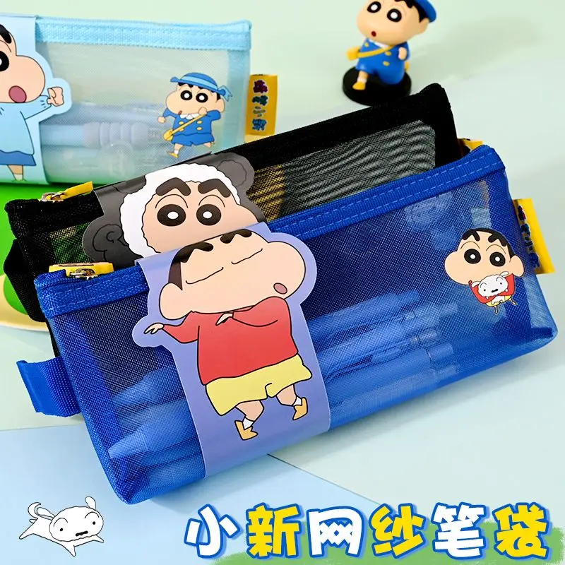 Новый Kawaii Crayon Shin-chan аниме пенал с персонажем мультфильма большой емкости для