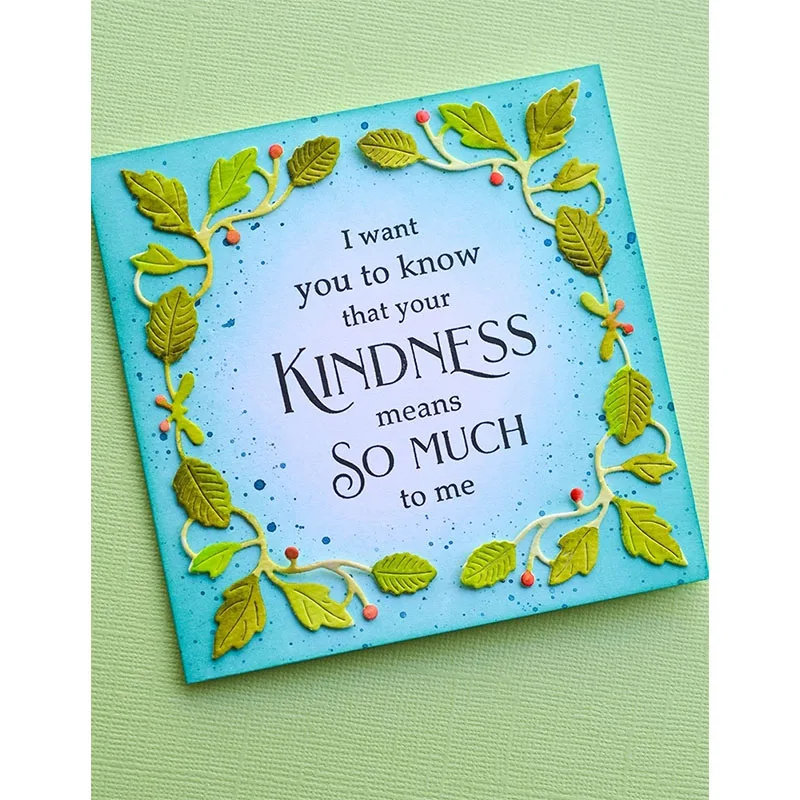 

2023 New Leaves Berry Circular Arch Metal Cutting Dies for Photo Scrapbooking Making Birthday Wedding Card Embossing Decoration