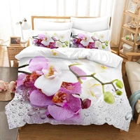 beauty flower bedding set twin full queen king size rose sunflower bed set children kid bedroom duvet cover sets 3d 016