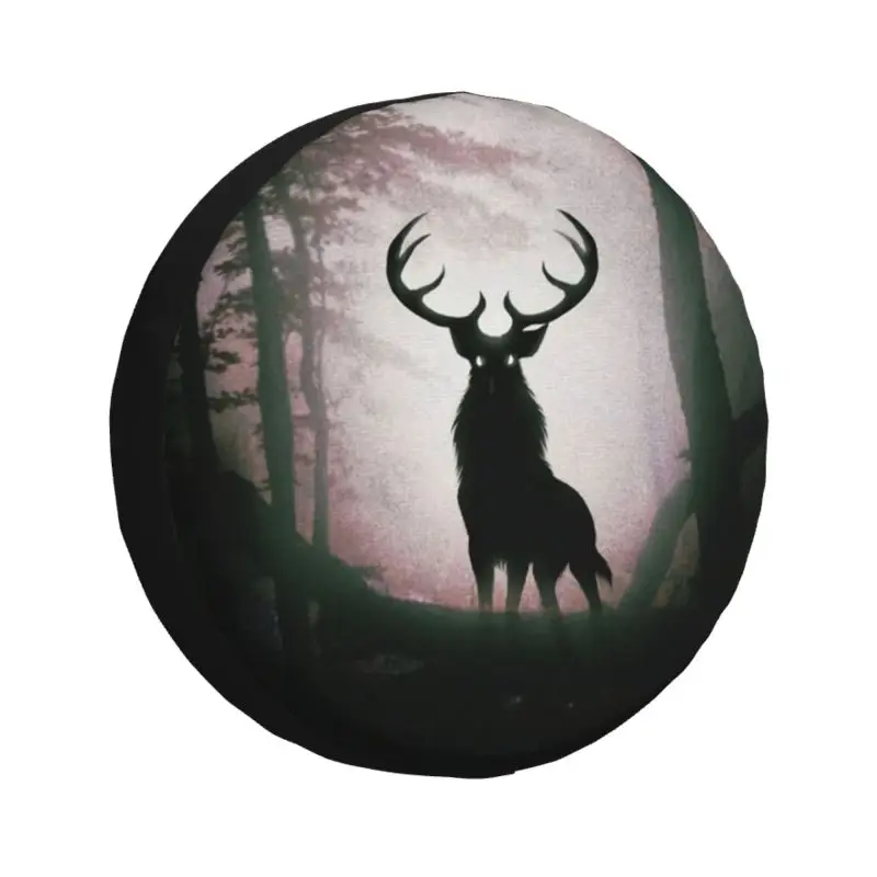 

Чехол для шины Dark Forest Deer, запасной протектор колеса для прицепа 4x4, для Jeep, Toyota, Mitsubishi, 14 дюймов, 15 дюймов, 16 дюймов, 17 дюймов